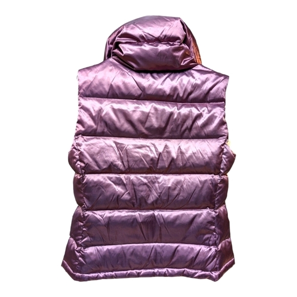 Talbots Purple Down Feather Puffer Vest Small - Picture 2 of 6